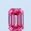 0.73 Ct. Fancy Vivid Pink Emerald Lab Grown Diamond