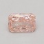 0.68 Ct. Fancy Vivid Pink Radiant Lab Grown Diamond