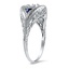 The Beacon Ring, smalltop view on a hand