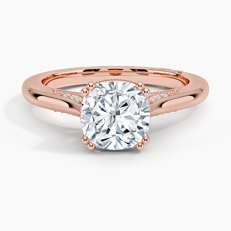 18K Rose Gold Simply Tacori Crown Diamond Ring
