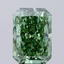 4.91 Ct. Fancy Vivid Green Radiant Lab Grown Diamond