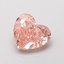 0.85 Ct. Fancy Light Pinkish Brown Heart Lab Grown Diamond