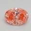 1.70 Ct. Fancy Vivid Pink Oval Lab Grown Diamond