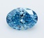 1.58 Ct. Fancy Vivid  Blue Oval Lab Grown Diamond