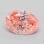 1.09 Ct. Fancy Vivid  Pink Oval Lab Grown Diamond