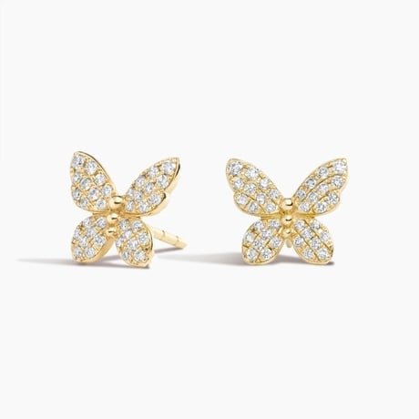 Butterfly Pavé Diamond Stud Earrings (1/4 ct. tw.)