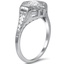 The Rumi Ring, smalltop view on a hand