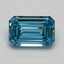 1.08 Ct. Fancy Vivid Blue Emerald Lab Grown Diamond