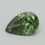 1.51 Ct. Fancy Vivid Green Pear Lab Grown Diamond