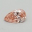 0.38 Ct. Fancy Vivid Pink Pear Lab Grown Diamond
