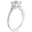 Platinum Flair Diamond Ring, smallside view