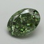 11.06 Ct. Fancy Vivid Green Oval Lab Grown Diamond