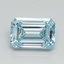 1.09 Ct. Fancy Vivid Blue Emerald Lab Grown Diamond