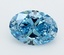 2.01 Ct. Fancy Vivid  Blue Oval Lab Grown Diamond