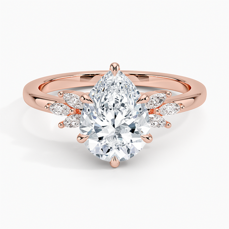 14K Rose Gold Stella Diamond Ring