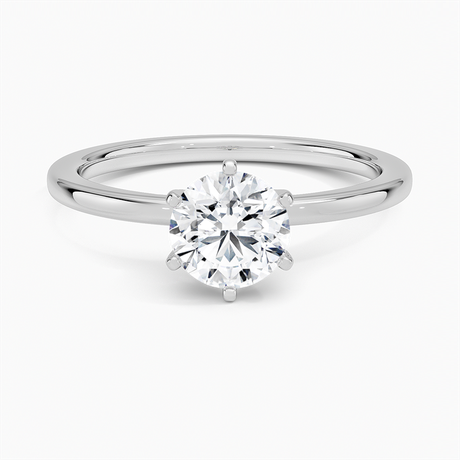 Six-Prong Petite Comfort Fit Solitaire Ring - Brilliant Earth