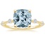 18K Yellow Gold Aimee Diamond Ring, smalltop view