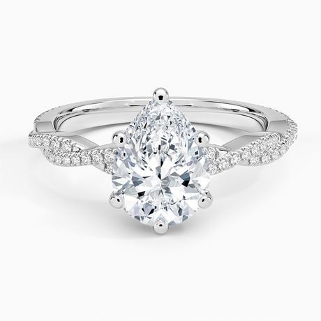 Scalloped Engagement Ring