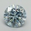 3.19 Ct. Fancy Intense Blue Round Lab Grown Diamond
