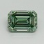 2.58 Ct. Fancy Vivid Pacific Green Emerald Lab Grown Diamond