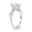 Twisting Oval Diamond Ring, smallside view