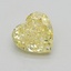 1.02 Ct. Fancy Intense  Yellow Heart Lab Grown Diamond