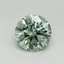 1.10 Ct. Fancy Vivid Green Round Lab Grown Diamond