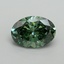 2.13 Ct. Fancy Vivid Pacific Green Oval Lab Grown Diamond