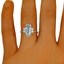 The Rose Ring, smalltop view on a hand