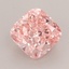 1.36 Ct. Fancy Vivid  Pink Cushion Lab Grown Diamond