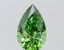 3.75 Ct. Fancy Vivid Green Pear Lab Grown Diamond