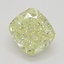 0.51 Ct. Fancy Light Yellow Cushion Diamond