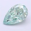 1.96 Ct. Fancy Vivid  Green Pear Lab Grown Diamond