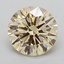 3.08 Ct. Light  Yellow Round Lab Grown Diamond