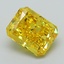 2.10 Ct. Fancy Vivid Yellow Radiant Lab Grown Diamond