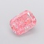 1.67 Ct. Fancy Vivid Orangy Pink Cushion Lab Grown Diamond