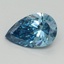 2.01 Ct. Fancy Vivid Malibu Blue Pear Lab Grown Diamond