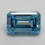 3.02 Ct. Fancy Vivid Blue Emerald Lab Grown Diamond