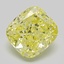 1.72 Ct. Fancy Intense  Yellow Cushion Lab Grown Diamond