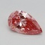 0.75 Ct. Fancy Vivid Pink Pear Lab Grown Diamond