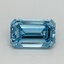 1.02 Ct. Fancy Vivid Blue Emerald Lab Grown Diamond