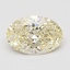1.08 Ct. Fancy Light Yellow Oval Lab Grown Diamond