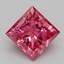 1.09 Ct. Fancy Vivid Pink Princess Lab Grown Diamond