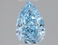 1.07 Ct. Fancy Vivid Blue Pear Lab Grown Diamond