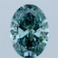 2.03 Ct. Fancy Vivid Green Oval Lab Grown Diamond