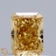 0.52 Ct. Fancy Vivid  Yellow Radiant Lab Grown Diamond