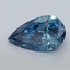 3.10 Ct. Fancy Vivid Malibu Blue Pear Lab Grown Diamond