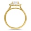 Floral Halo Diamond Ring, smallside view