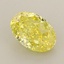1.17 Ct. Fancy Vivid Yellow Oval Lab Grown Diamond
