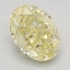3.55 Ct. Fancy Intense Yellow Oval Lab Grown Diamond